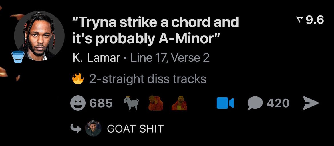 realapp's tweet image. Imagine engaging with lyrics on Real