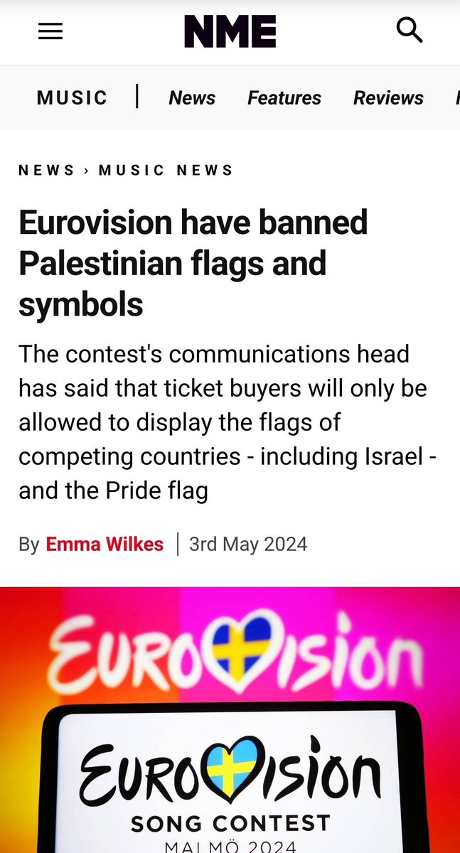 Fuck Eurovision. This stance is not something they can recover from. Palestinians need our support now, 6 months ago, a decade ago, 75 years ago. When the institutions supporting genocide attempt to clear their name years from now, it will be too late - never let them forget it