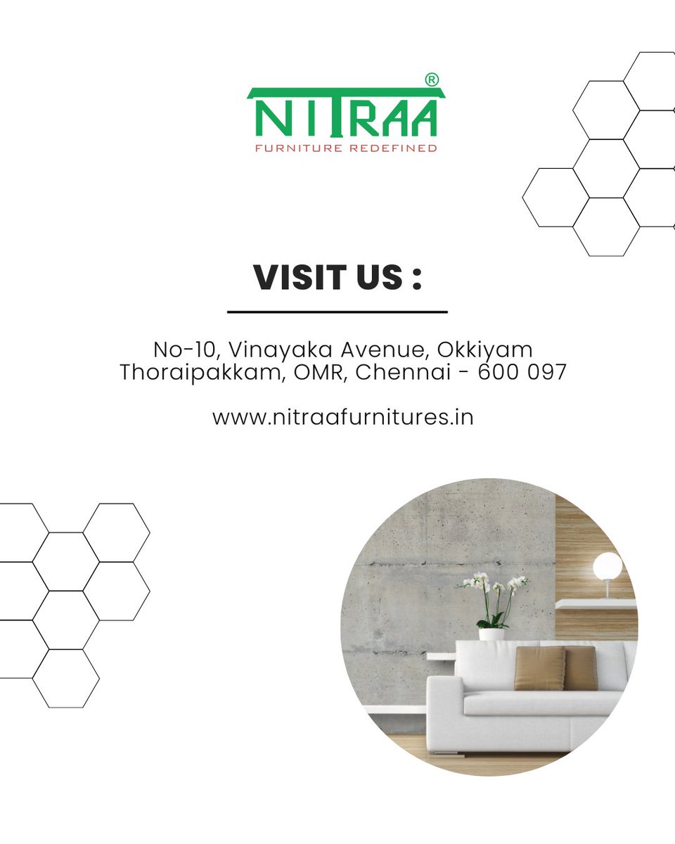 Redefining your Furniture Experience💫 Elevate your living spaces with authenticity and innovation. Whether it’s meticulously crafted furniture or personalized design solutions, Nitraa promises to make your house truly feel like home.✨ Shop online:nitraafurnitures.in