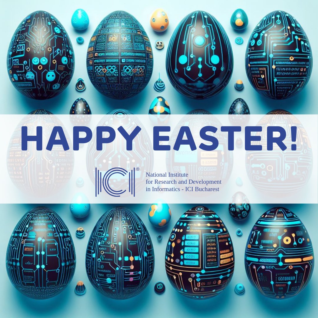ICIBucharest's tweet photo. On a day full of light and hope, I send you my most sincere wishes for peace and harmony!
Enjoy it with your loved ones and recharge for new challenges and successes.
Christ is Risen! Happy and bright holidays!

Respectfully,
Adrian-Victor Vevera
General Director
ICI Bucharest https://t.co/mqFWj8jCDr