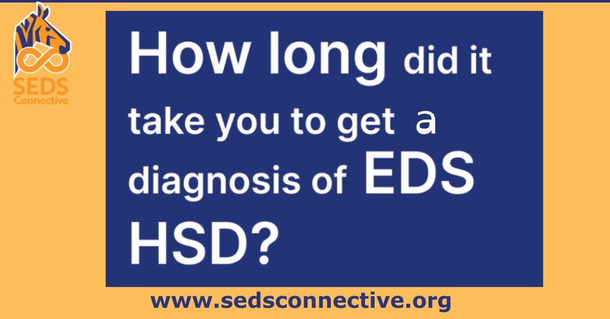 How long (years) did it take you to get a diagnosis of a type of EDS or HSD ?
Maybe you can't ?
#SymptomaticHypermobility 
#EhlersDanlossyndromes #HypermobilitySpectrumDisorders