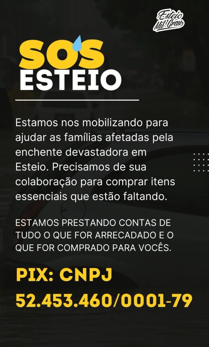 ruassanthony's tweet photo. aproveitando esse engajamento, quem conseguir contribuir para a vakinha de ajuda aos atingidos na minha cidade, vamos ficar gratos! https://t.co/7taXKcogHf