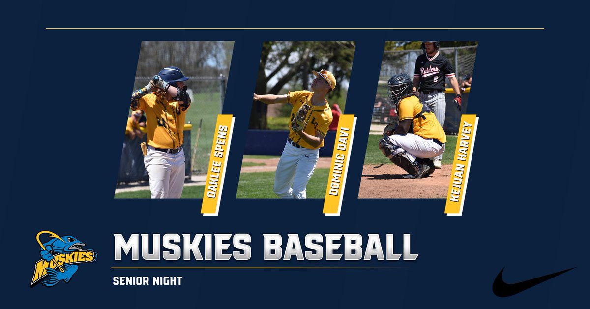 Your Muskies will be playing their final matchup of the season today at 1 PM versus Carthage College! We will also be celebrating our fantastic group of seniors, so come on out and show your support! #rollskies