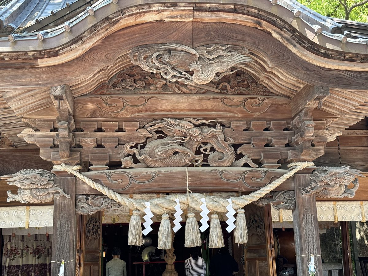 辰年に龍がはえる。田無神社に初めてお参りに。