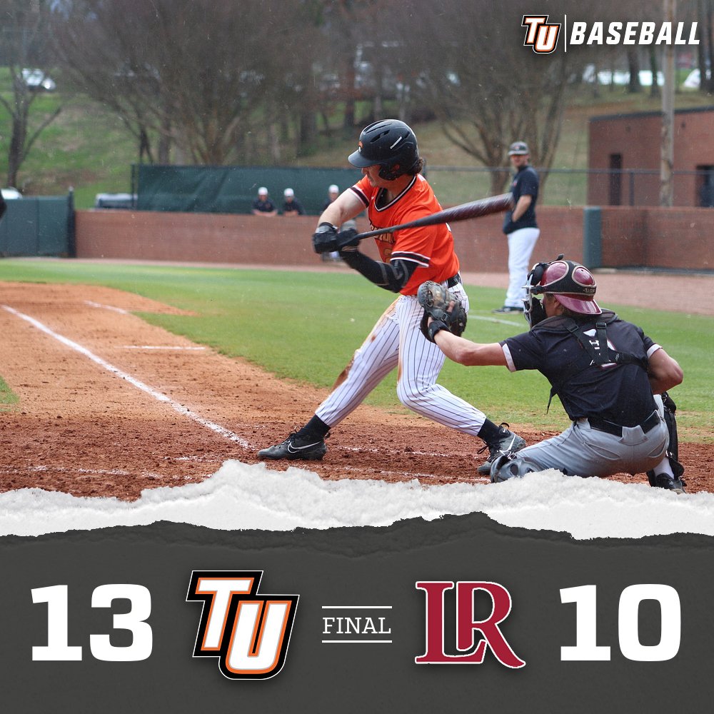 Tusculum Baseball takes down Lenoir-Rhyne to move on in the SAC Tournament! They take on Catawba tomorrow morning at 11:00 AM #PioneerUP #WeArePioneers