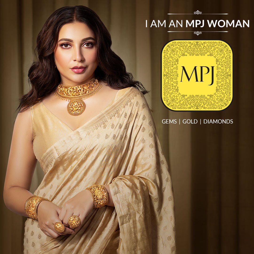 subhashreesotwe's tweet photo. Extremely happy to start my journey as the ambassador of a brand that embodies strong, independent women, who are set out to achieve their dreams &amp; follow thier passions. An auspicious beginning with #MPJJewellers .
From today “I AM AN MPJ WOMAN”.

#ad #MPJWoman 
@svfbrands https://t.co/xRU46tZMkP
