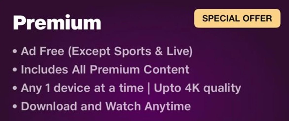 imsanskar_ks's tweet photo. @rameshsrivats Not sure how well you can comprehend stuff, but it clearly says ad free except sports and live &amp; the 15 mins highlights you're talking about is pretty much part of sports. But anyway, X is a free speech platform and people can rant as much as they want without making any sense. https://t.co/TKJURpKInh