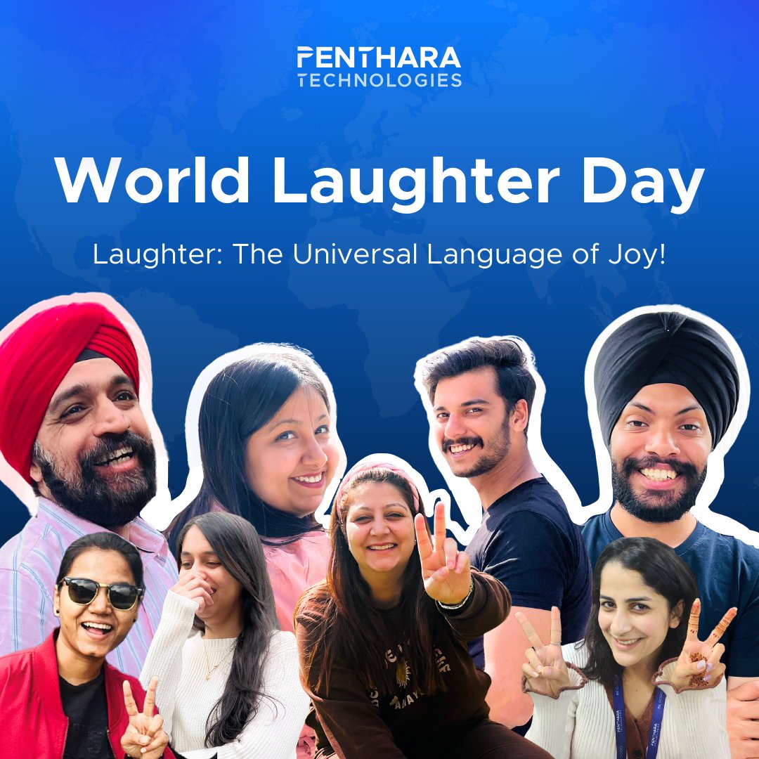 Penthara's tweet photo. Spreading joy, one smile at a time! 😄🌟 Our team knows that laughter is the best workmate. Happy #WorldLaughterDay from all of us! 😂
#WorldLaughterDay #TeamLaughs #WorkplaceGiggles #LaughingColleagues #CheerfulMoments #PentharaTechnologies #PentharaGalaxy https://t.co/1nAwreFFzw