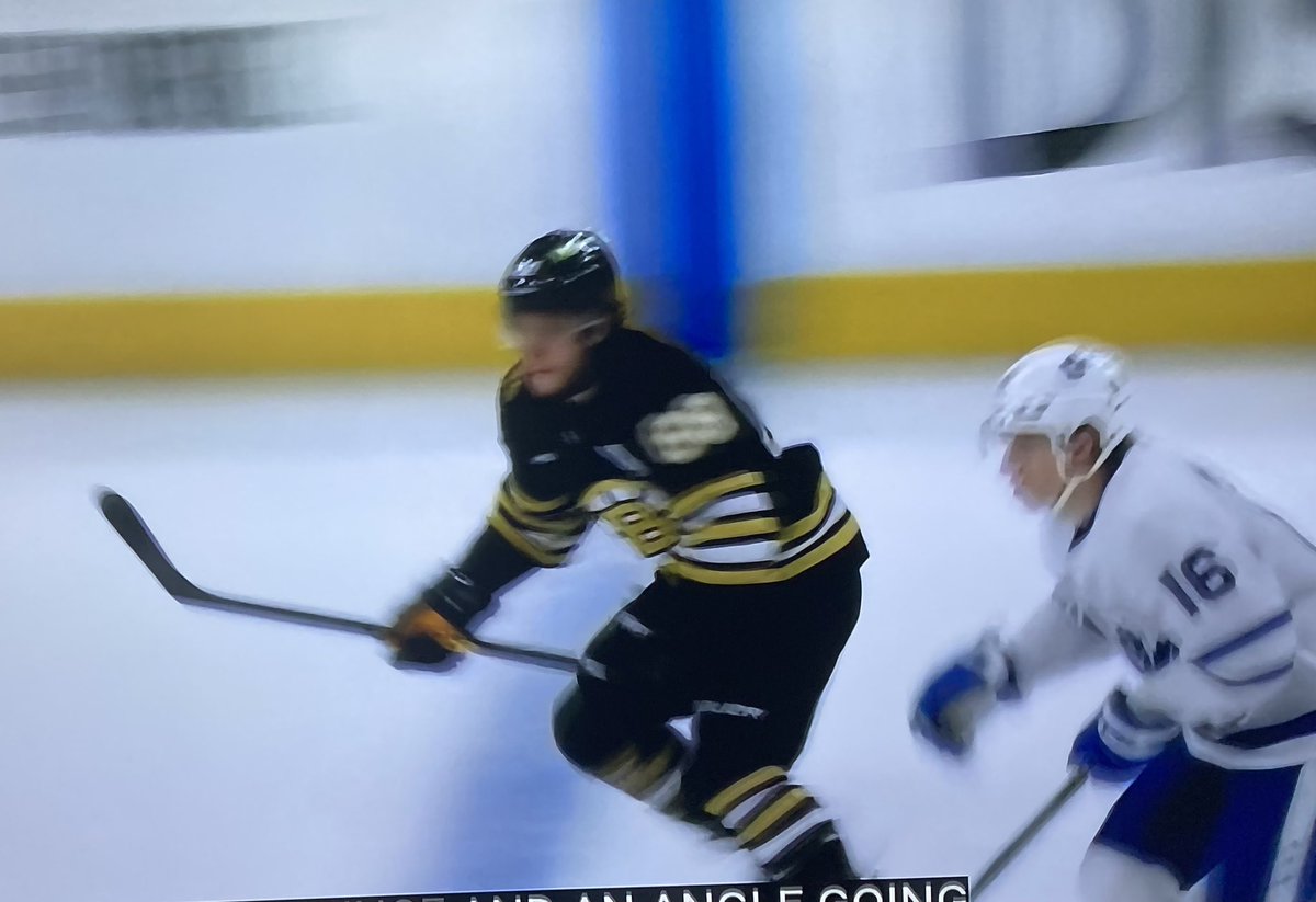 Mitch Marner learns the hard way that passing on the right is standard in Massachusetts.