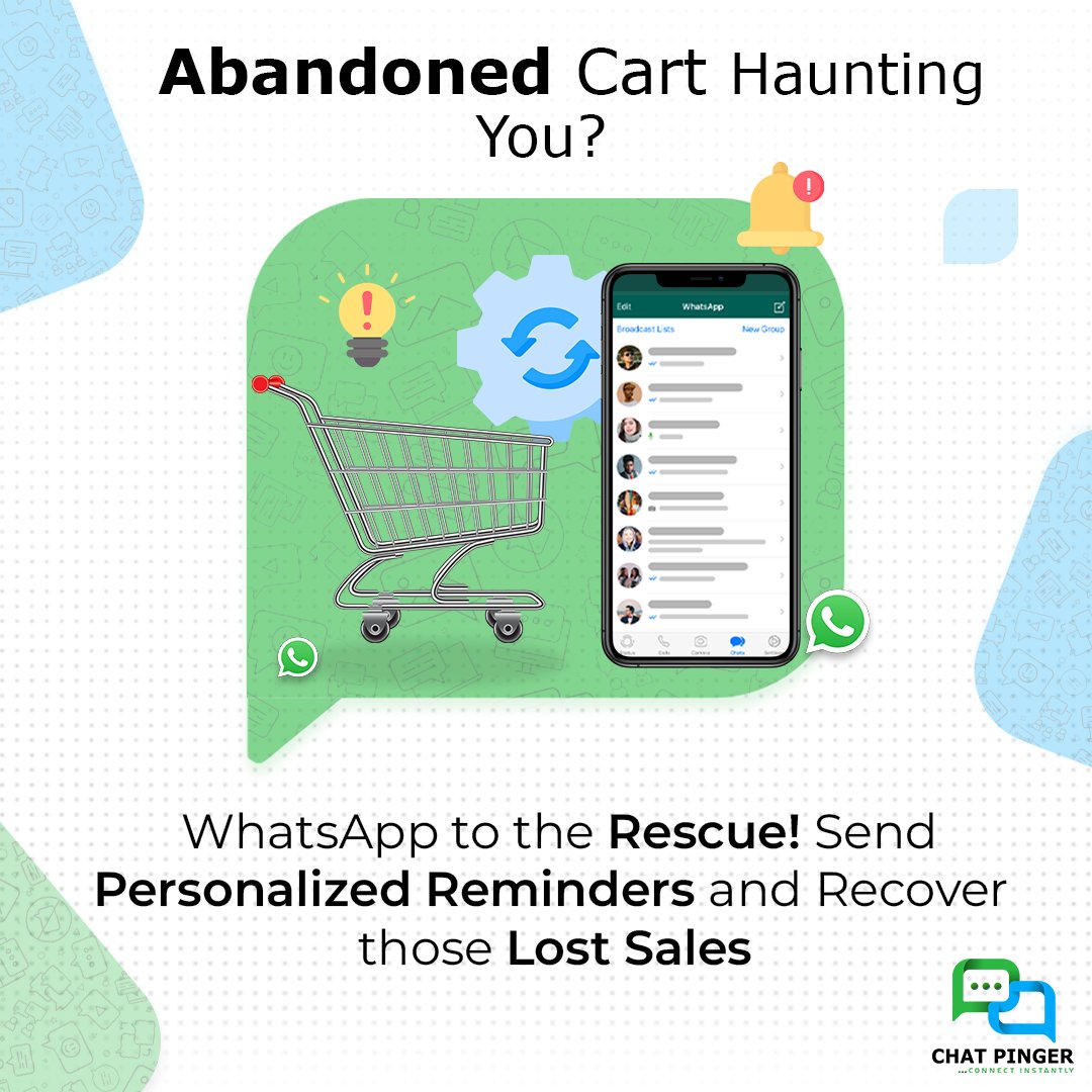 🛒 Elevate Your Online Store with WhatsApp

🚀 Launch your shop directly on WhatsApp for instant customer access.

#whatsappmarketing #ChatPinger #whatsappbot #marketing #chatbot  #businessmarketing #retail #ecommercebusiness #EcommerceSuccess #ecommerce #retailers