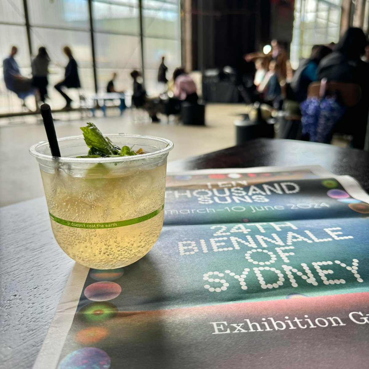 The 24th Biennale of Sydney has a well-curated cocktail menu, including a gin x vermouth aperitif. Bravo to the curators of both the exhibition and the bar 🎨🍸