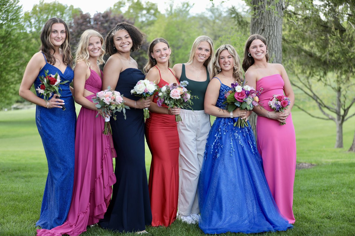 Some of the DGN Soccer Seniors + Audrey. Yay Prom! Yay Soccer! #letsgo #wearedgn 💜⚽️@DGNGirlsSoccer