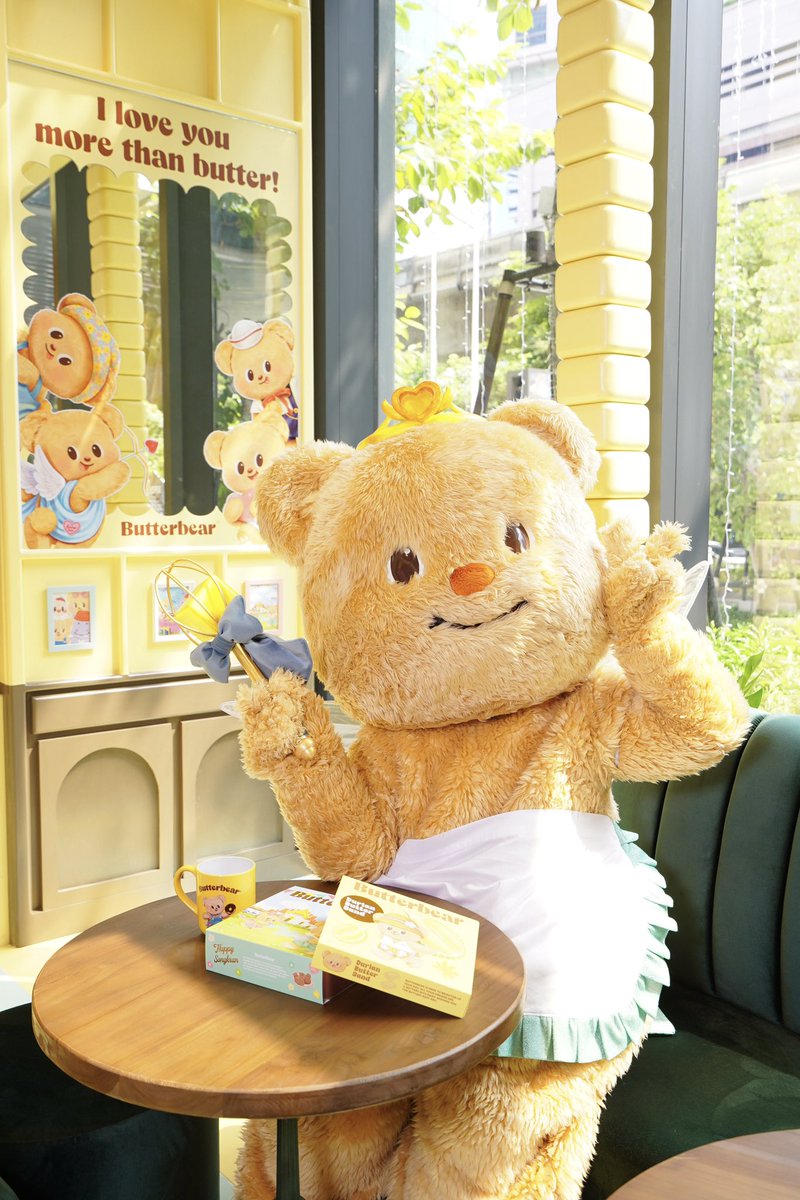 butterbear_th's tweet photo. Butterbear Cafe เปิดแล้ววว🥰💕 มีขนมเพียบ อยู่ชั้น G มาเจอกันเยอะๆน๊า🧈🧸✨

ตารางน้องหมีมาที่ร้าน เดือน พฤษภาคม  May:
⏰2-3 PM และ 4:30-5:30 PM
🧸Come meet Butterbear every Saturday &amp; Sunday in May (2-3pm &amp; 4:30-5:30 pm)
📍Butterbear Emsphere G Floor
#butterbear https://t.co/wnMEFJXeOg