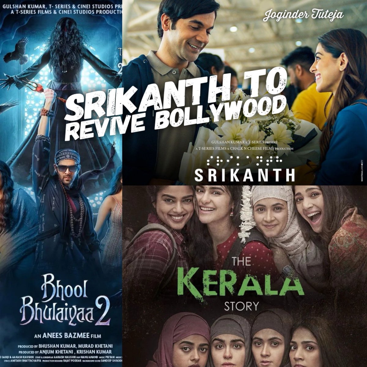 Films that revived #Bollywood in May 20th May 2022 - #BhoolBhulaiyaa2 5th May 2023 - #TheKeralaStory 10th May 2024 - #Srikanth #SaveTheTweet