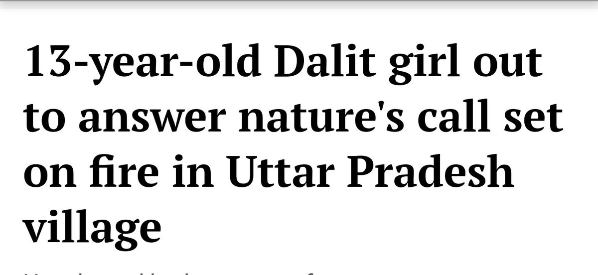 Dalit girl set on fire in Uttar Pradesh.
