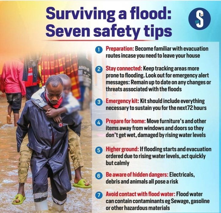 Safety measures during floods. Repost guys everybody to take caution ⚠️ River Nyando Cyclone Hidaya Tanzania #ArrestSakaja Rigathi Gachagua Havertz