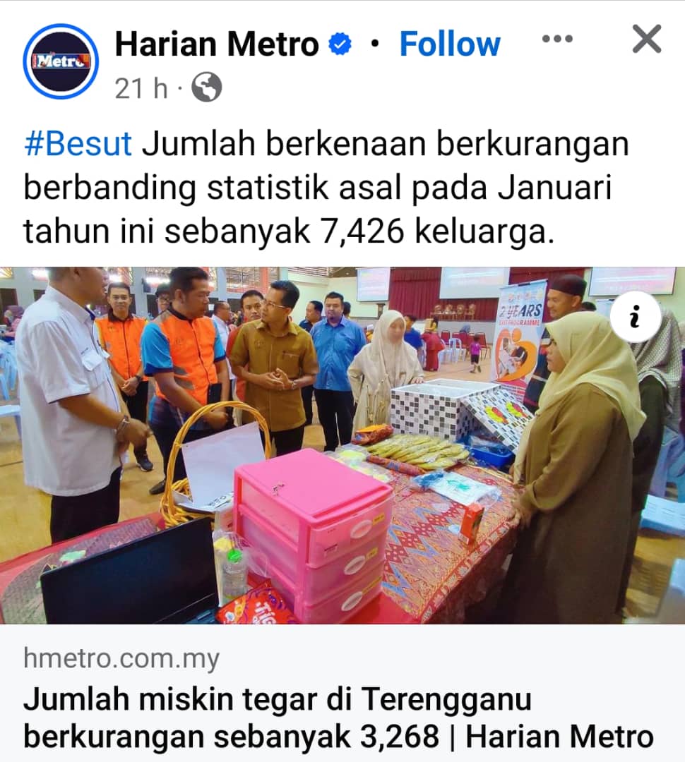 Tahniah Terengganu!

Kesan memberikan amanah kepada orang-orang yang betul.