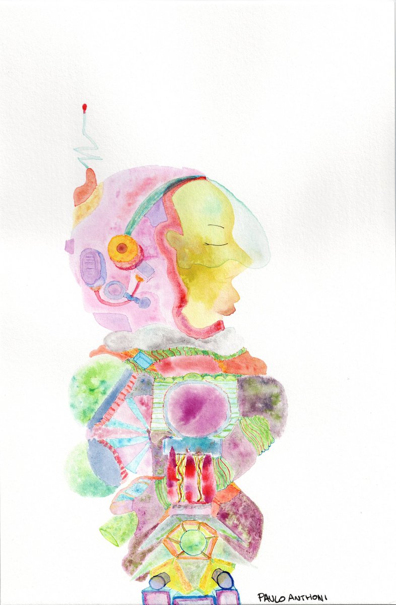 PauloAnthoni's tweet photo. Powered down.
Watercolor on paper

#contemporaryart #modernart #painting #drawing #lowbrow #juxtapoz #hifructose #artdaily #expressionism #Robot #suit #spaceage #spacesuit #spacex https://t.co/ZnT8l9N3W3