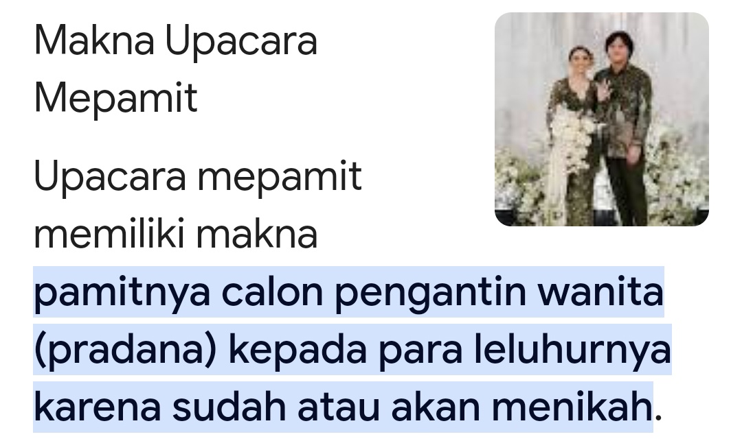 itu ikky lini lagi upacara mepamit. nih penjelasannya (menurut google)