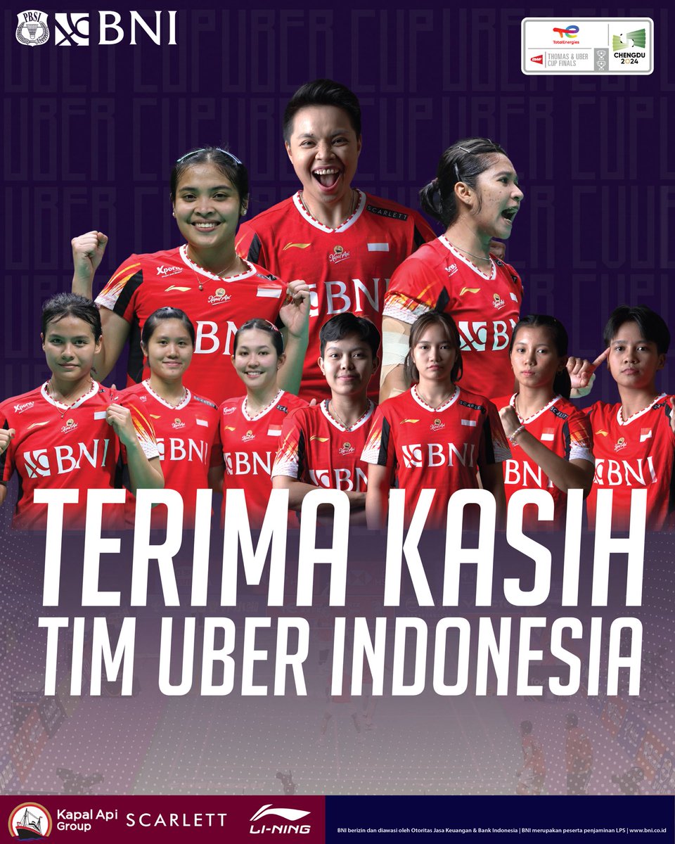 Indonesia menjadi runner-up Piala Uber 2024 setelah mengakui keunggulan China di partai final. Tiga wakil Merah Putih yakni Gregoria Mariska, Fadia/Ribka dan Ester Nurumi belum berhasil melewati wakil-wakil tuan rumah. Ini merupakan capaian terbaik Srikandi Merah Putih sejak…