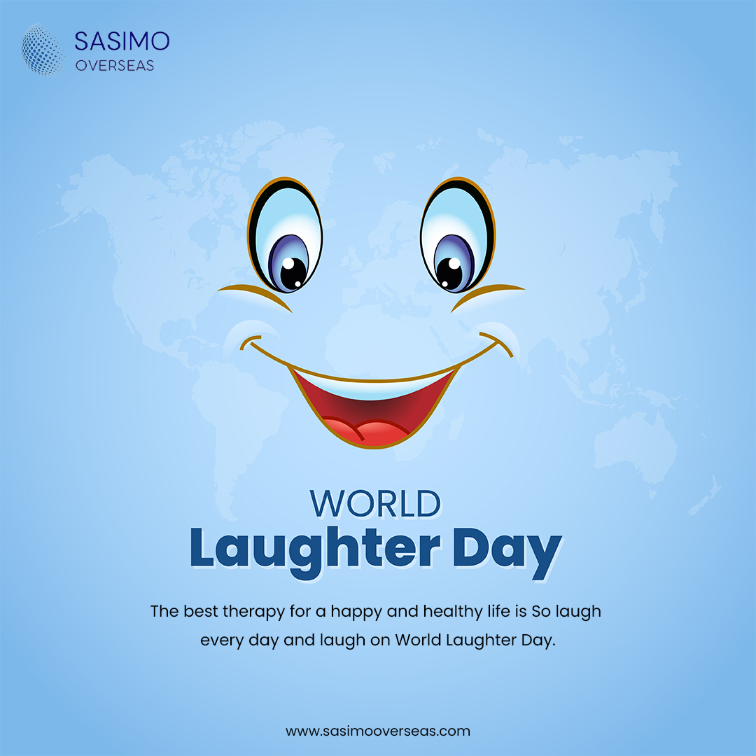 Keep calm and laugh on! Sending you warm wishes for a day full of laughter and positivity on World Laughter Day!😄

#SasimoOverseas #LaughterDay #WorldLaughterDay #LaughterDay2024 #SpreadLaugh #SpreadHappiness