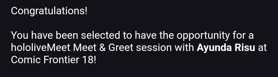 I WIN!!! I WIN!!!!! I WILL MEET RISU!!! Okay enough getting excited, need to pay this and get some tickets for transport also hotel!! #AyundaRisu