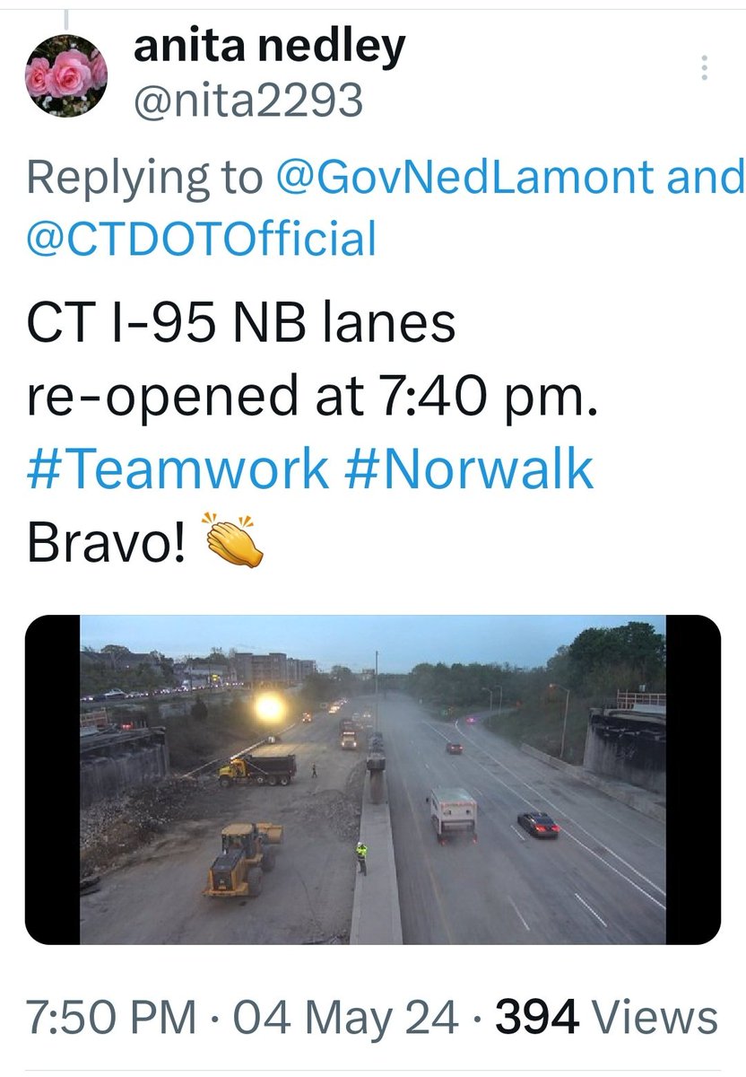 @gilsimmons @CTDOTOfficial Mesmerizing! That live cam is a perfect demolition 101 instruction video.
Smooth, seemless, quick, efficient. 100% safety minded, all had a job, all knew the others' next moves - 3 moves ahead. 
Best of the best!
#monstermachines
#workerbees
#teamwork
#focused
#Breeze
#CTDOT
#CAT