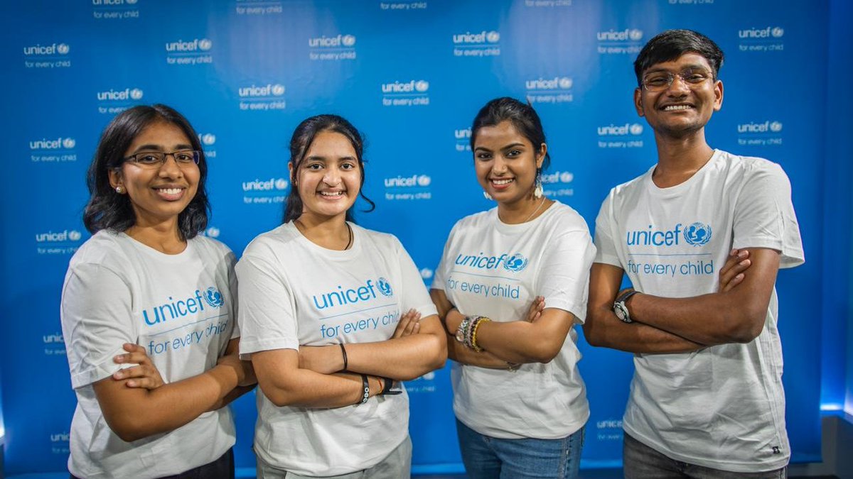 Children have been and always will be at the centre of our work as an organization. Congratulations to Gauranshi, Kartik, Vinisha and Nahid on your appointment as @UNICEFIndia Youth Advocates. I welcome you to the team and look forward to working together.