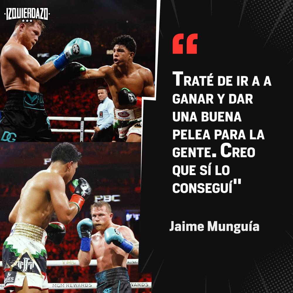 Y la verdad que tenía tiempo sin que un peleador se le pusiera al tiro a Canelo Álvarez como lo hizo Jaime Munguía.... Reconocimiento total al tijuanense. #CaneloMunguia