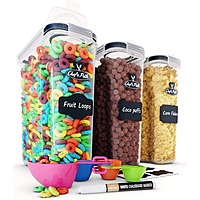 #Amazon #Amazondeals 3-Pack Chef's Path 4L Airtight Cereal/Food Container Storage Set-$14 bussindeals.net/40fdb