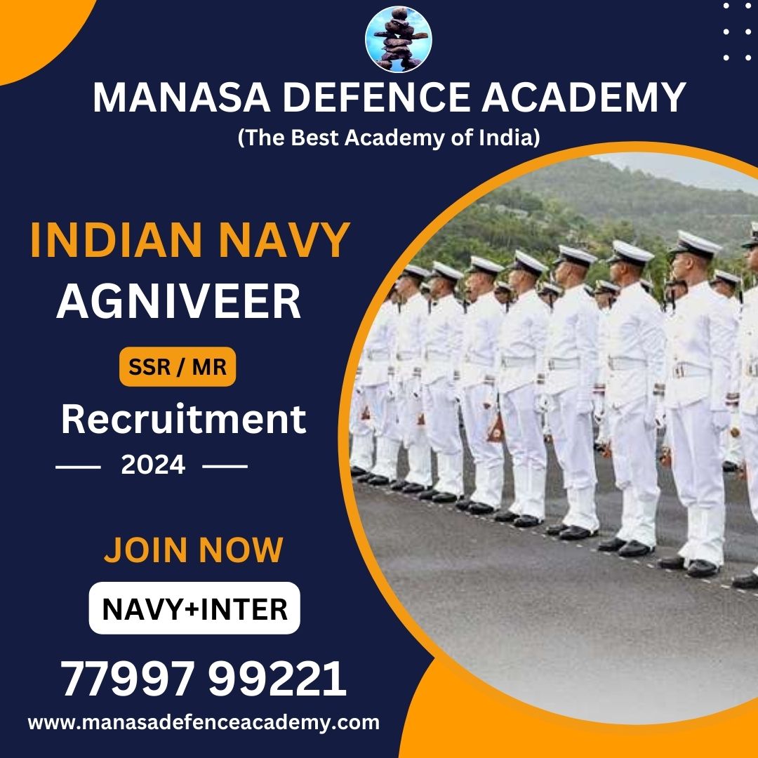 NAVY SSR / MR AGNIVEER RECRUITMENT 2024 #trending#viral#navyrecruitment#navy#agnvieer https://manasadefenceacademy1.blogspo... 
 Call : 77997 99221
Website : manasadefenceacademy.com
  #navyssr #navymr #navyrecruitment2024 #indiannavy #manasadefenceacademy #navytraining