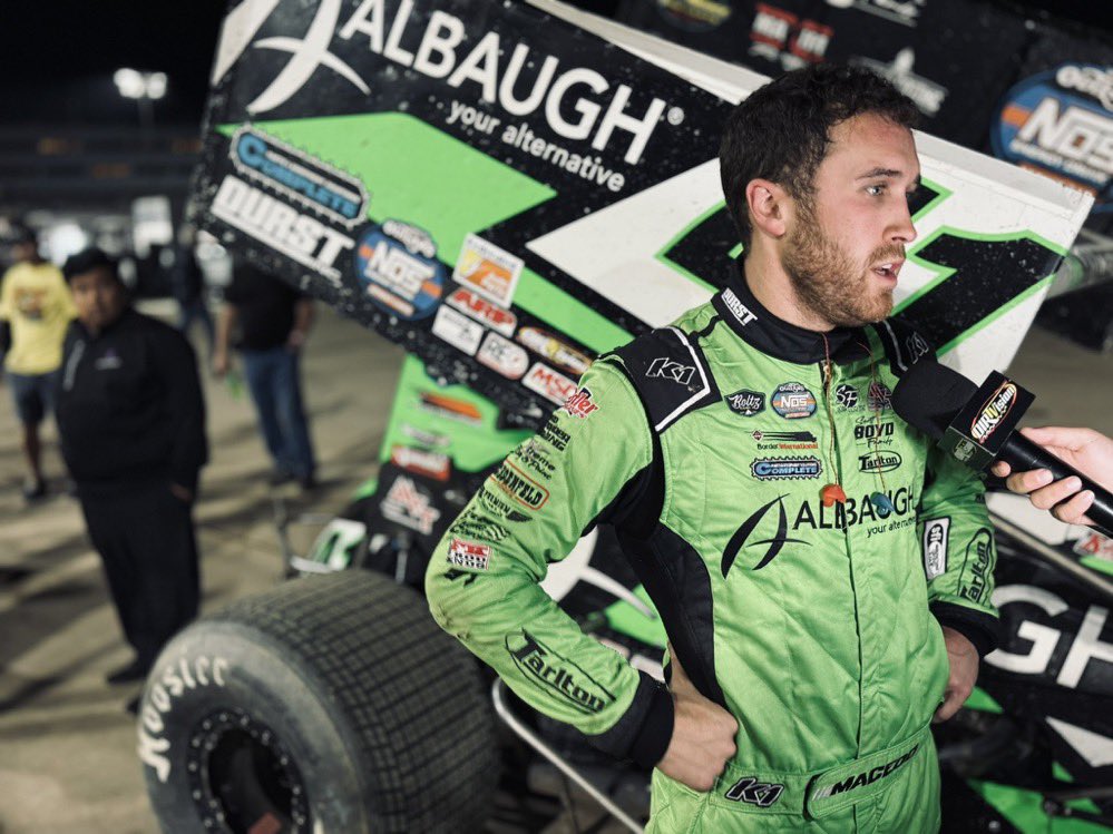 Congrats @carson_macedo  @JJR41Updates on podium finish 🥉 @WorldofOutlaws @NosEnergyDrink @EldoraSpeedway
#teamsander24
#sanderracingwheels
#sanderracing
#sprintcarwheels