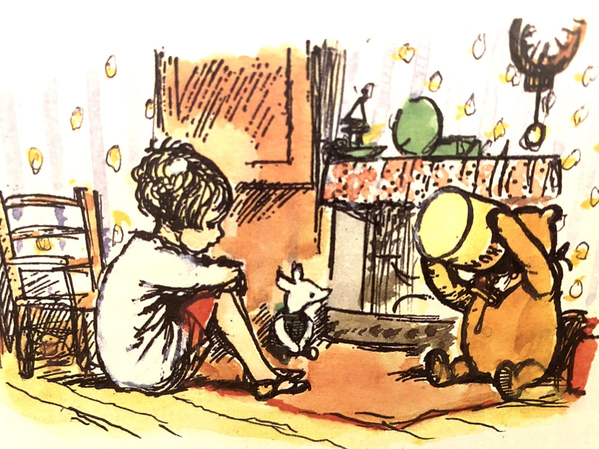 “What do you like doing best in the world, Pooh?” Pooh had to stop and think. Because although Eating Honey WAS a very good thing to do, there was a moment just before you began to eat it which was better than when you were, but he didn’t know what it was called. ~A.A.Milne