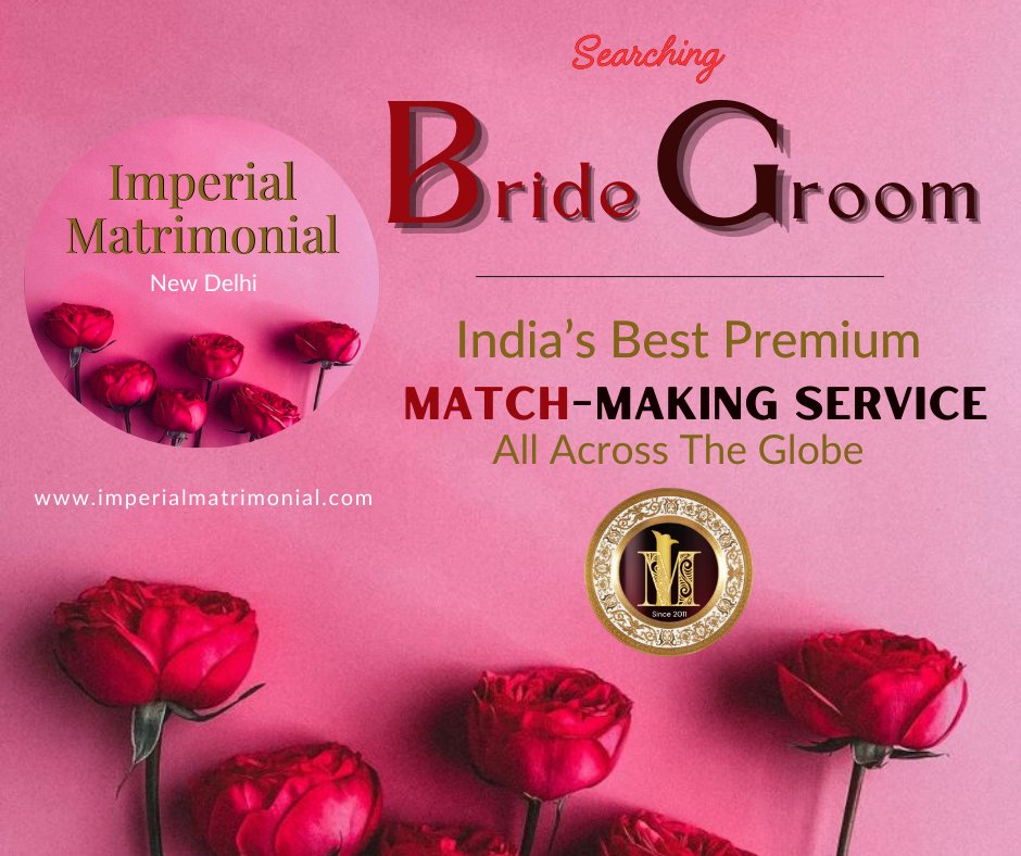 Imperial Matrimonial has always maintained our premium matchmaking standards based on the best results we have delivered in the field of matrimony. Imperial Matrimonial New Delhi Mobile: 8447701426 imperialmatrimonial.com #trendingnow #virals #matrimony #viralpost #trendingpost