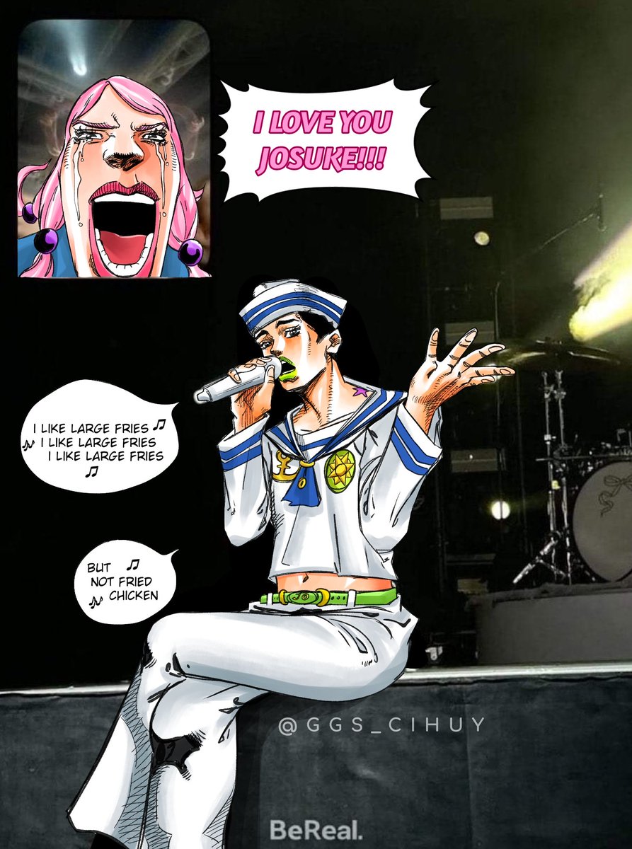 After I posted the gyro version, it turned out that many people wanted to see the josuke 8 version, so...
