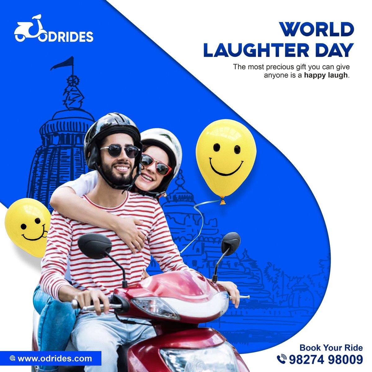 The best kind of therapy is laughter. Sending you laughter-filled wishes on World Laughter Day!😄

#ODRIDES #LaughterDay #WorldLaughterDay #LaughterDay2024 #SpreadLaugh #SpreadHappiness