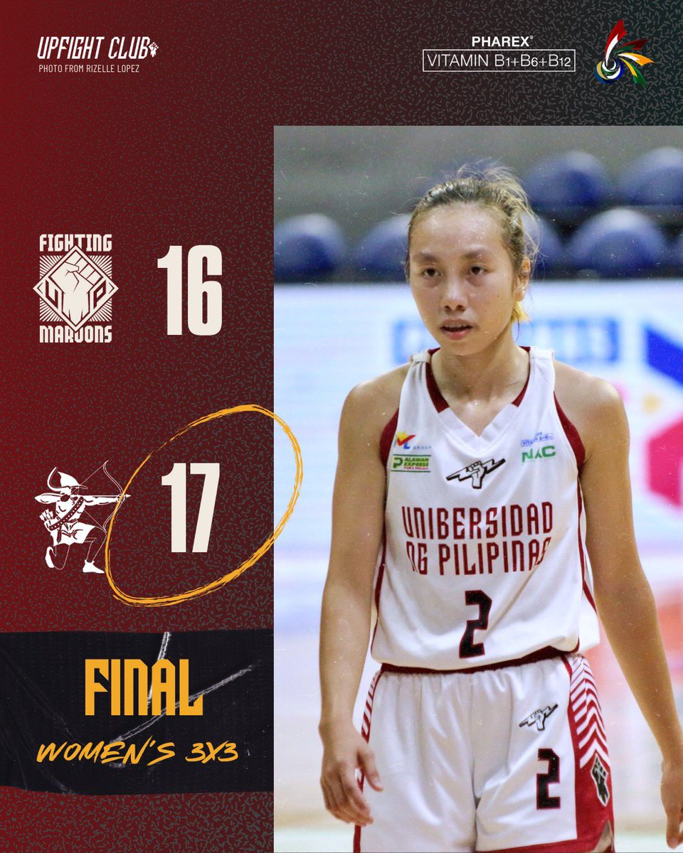 The @upwbt fails to make it to the #UAAPSeason86 Women's 3x3 Final 4, as they suffered another loss against DLSU, 16-17. Powered by: Pharex #UPFight✊🏼 #FiredUP🔥 #UAAPSeason86🏀