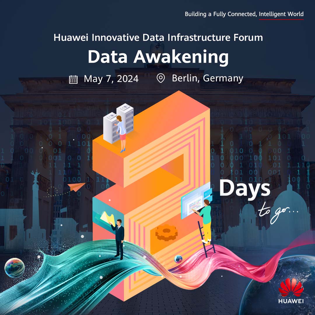 Just 2 days left until the Huawei Innovative Data Infrastructure Forum takes the stage! Register today and join us in discussing how to redefine data storage and build AI-ready #datainfrastructure: bit.ly/4aiNjb0 #DataAwakening #HWIDI #HuaweiStorage