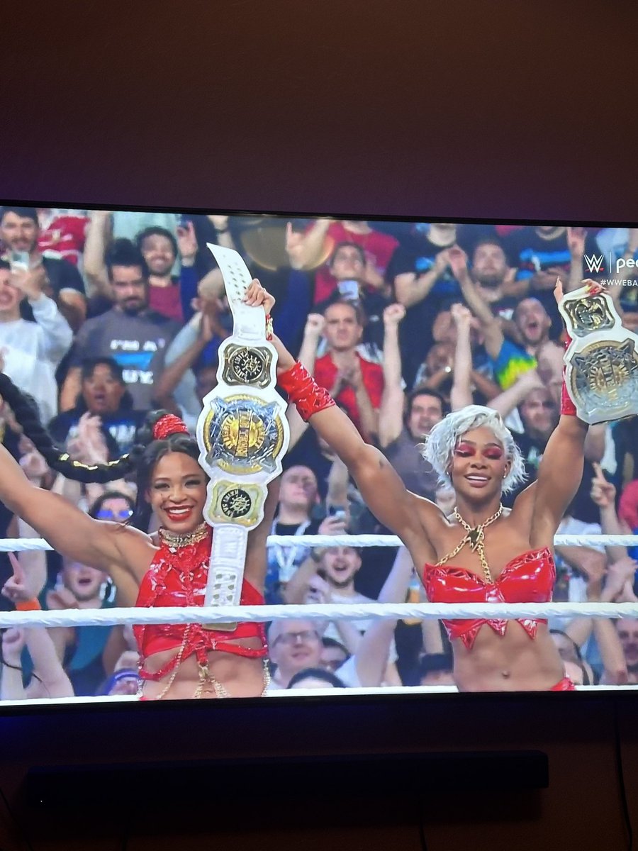 #WWEBacklash @itsshacarri they got the gold in France!! Now it’s your turn!! @BiancaBelairWWE @JadeCargillSite