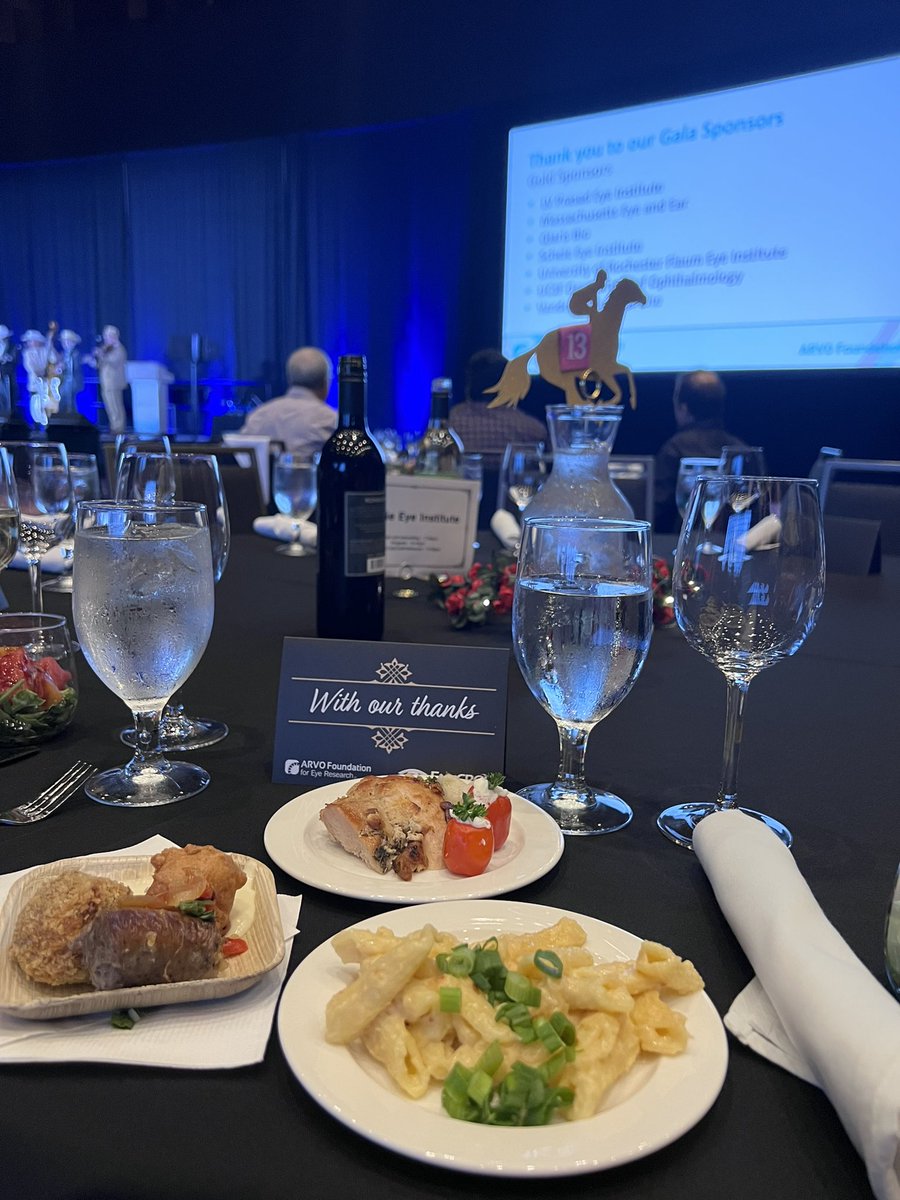 What a fun night at the #ARVO2024 gala dinner! Super excited for the coming week of sharing and listening to the latest updates in #visionresearch! 
@ARVOinfo @ScheieEye