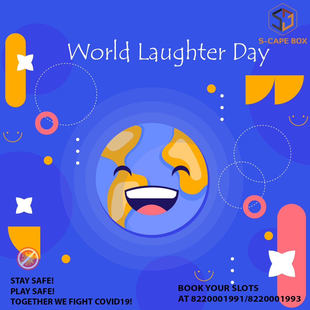 WORLD LAUGHTER DAY !!! ⠀⠀⠀⠀⠀⠀⠀⠀⠀⠀⠀⠀⠀⠀⠀
WE'RE NOW OPEN WITH MORE SAFETY!! MORE FUN!!! MORE ENTERTAINMENT!!!! ESCAPE YOUR STRESS IN OUR ESCAPE ROOMS. ⠀⠀⠀⠀⠀⠀⠀⠀⠀⠀⠀⠀
#escaperooms #escaperoomspondicherry #Puducherry #pondicherrytourism #weekendvibes