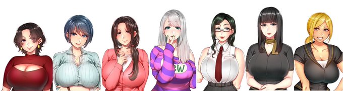 最近過去作購入頂いていることが多く…ありがとうございます🙇‍♂️🙇‍♂️
デザインのミツギさんとCVの声優様方のおかげで魅力たっぷりのヒロインたち…ぜひお気に入りを見つけて下さい!! 