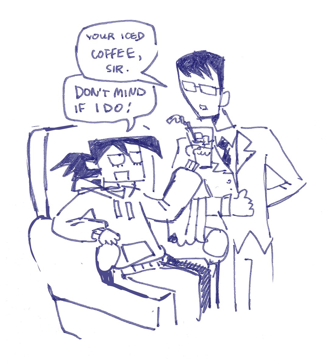 i rlly like the vids of guys dressing up like butlers and making tasty drinks 