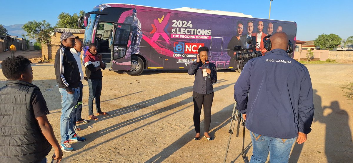 #2024eNCAElectionBus is in Barberton, Mpumalanga, this morning. @eNCA chats to residents about service delivery issues.