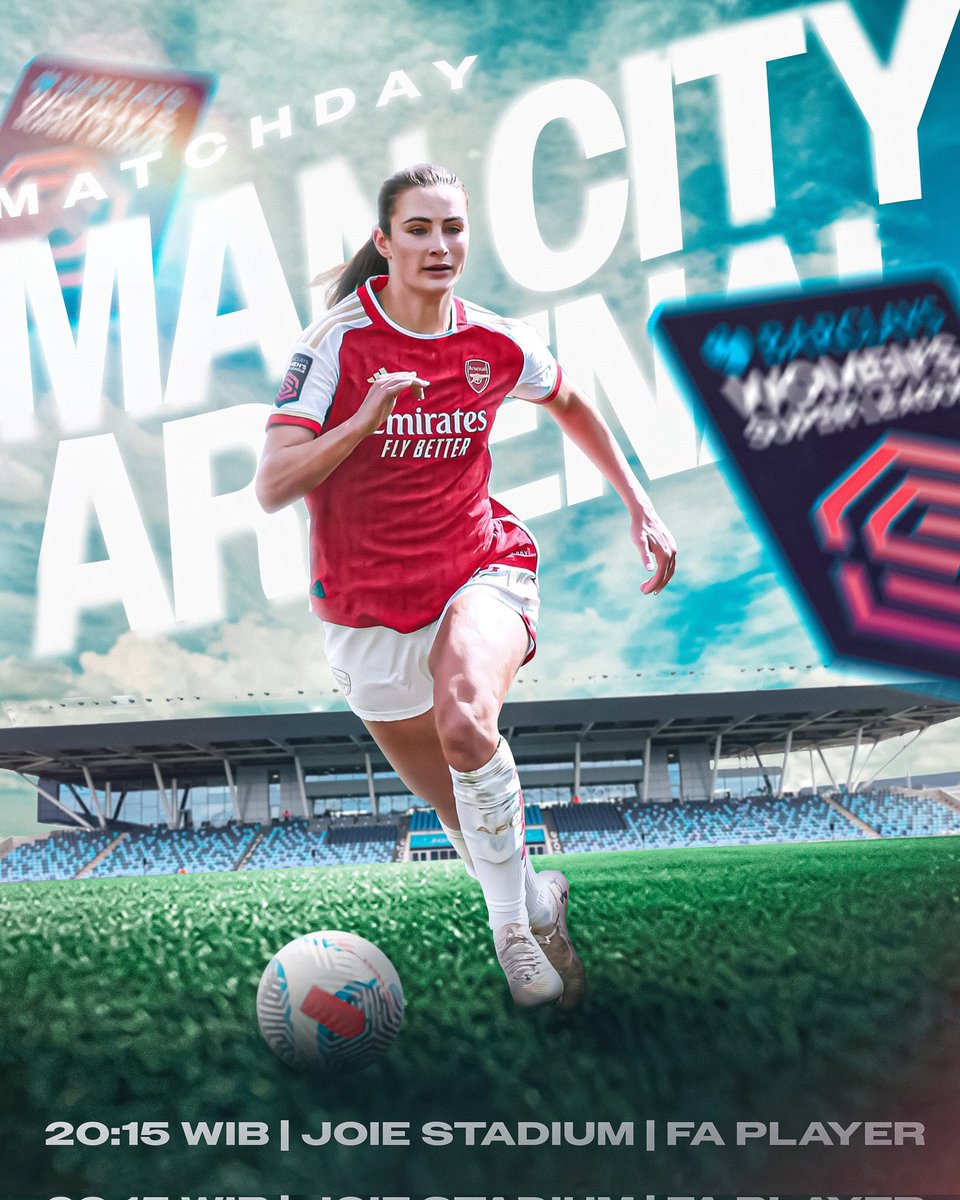 FAWSL vs City 

📅 5 May 2024 
⏰ 20.15 WIB
📺 FA Player App

Tim lucu ini kembali bermain ges. Sudah siap?

[by @womensfootyy] 

#FAWSL #MCIARS