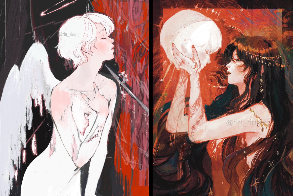 rin_rinmo's tweet image. #ゴールデンウィークSNS展覧会2024

見開きにしたくて描いてる絵