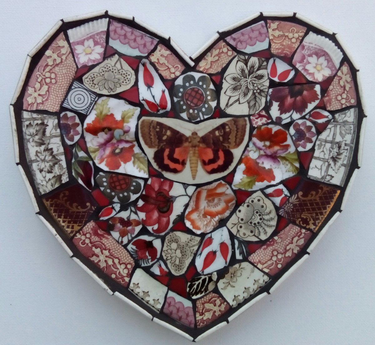 Kelly Gardner, whose mosaic work is inspired by collecting vintage china and other materials to evoke memory #womensart