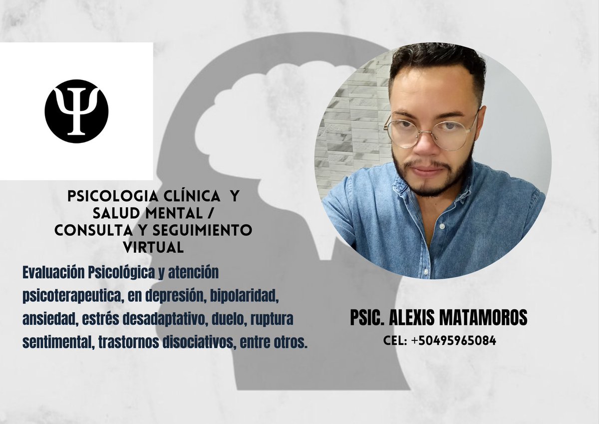 #psicologia #psicologiaclinica #saludmental #atencionpsicologica #neurociencias #psicopatologia #medicina #psicoterapia