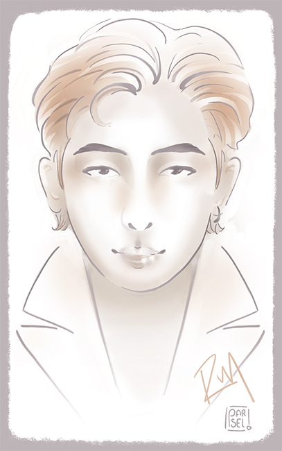 LovingPackage's tweet image. early RM doodle #bts #btsfanart #BTSARMY 💜