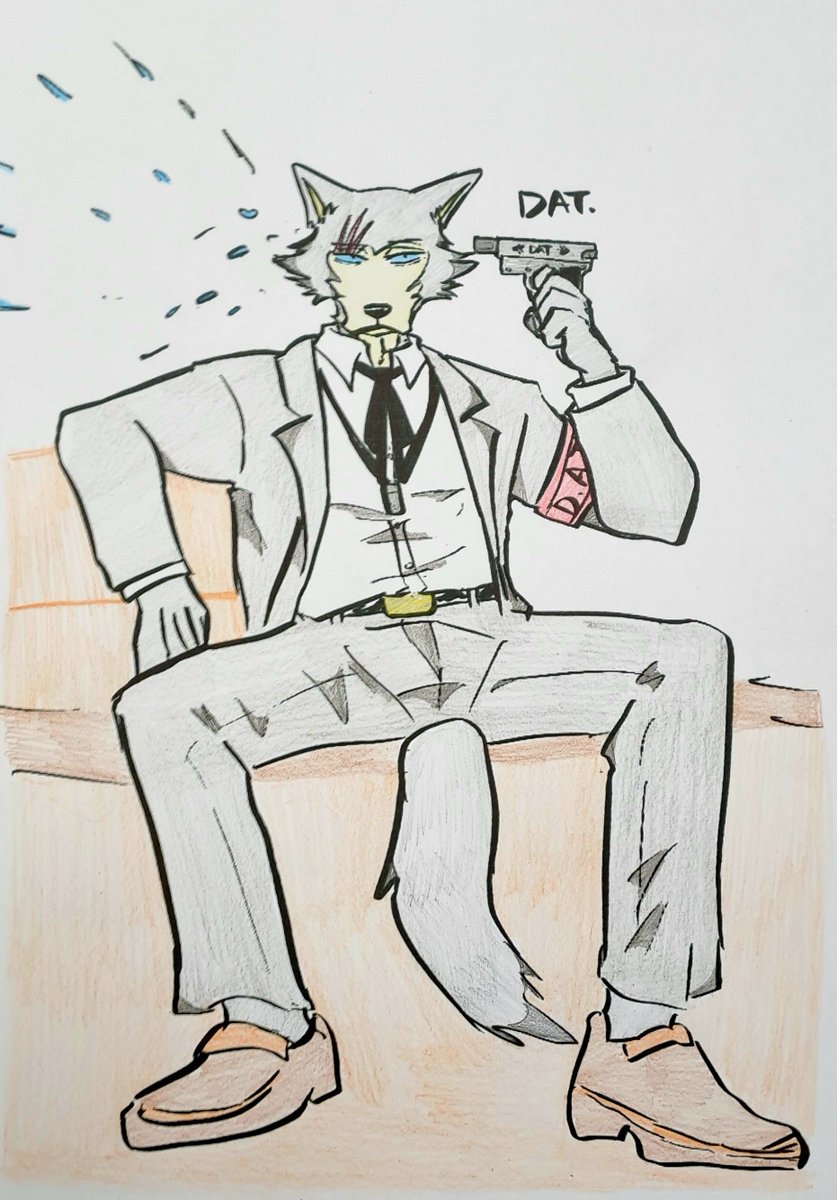 Hallo @Dat_Del_luna I once colored it the gray wolf🐺legoshi is now the new main character of the game🕹persona 3